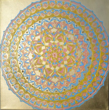 Mandala na rýchle a hladké plnenie túžob ❤ 40x40 cm