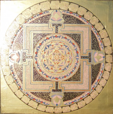 Mandala na harmonizáciu rodinného života o rozmeroch ❤ 1x1meter