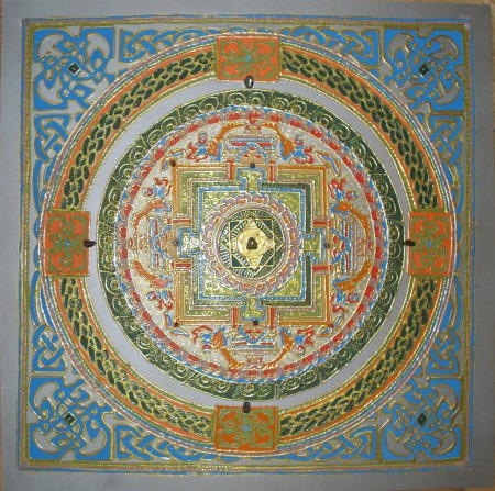 Mandala na vyžarovanie a prijímanie anjelskej lásky 60x60 cm