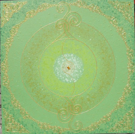 Mandala hojnosti - 100x100 cm