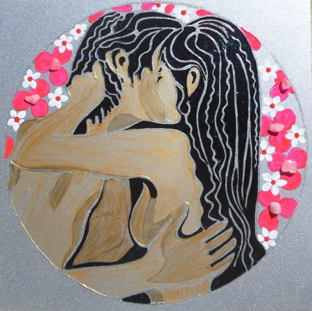 Mandala lásky 40x40 cm