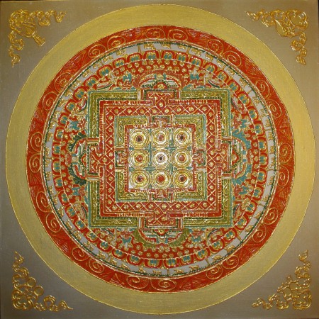 Mandala šťastia a úspechu 65x65 cm